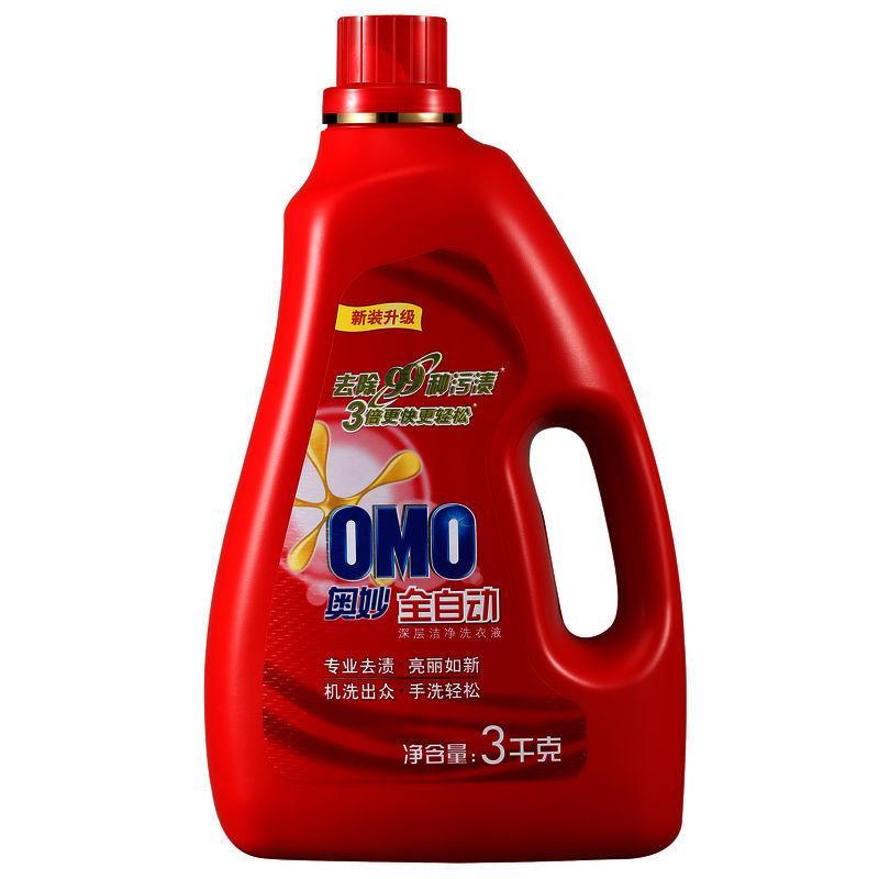 奥妙全自动深层洁净洗衣液促销装3kg