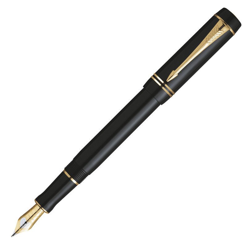 PARKER/派克 世纪纯黑金夹标准装墨水笔