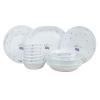 康宁(CORELLE)餐具套装20件套(进口玻璃陶瓷餐具)碗碟餐盘套装紫莓花色20-PU