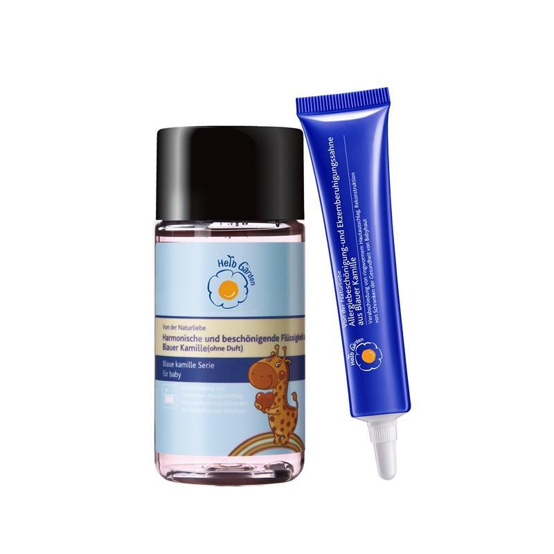 恩姆花园(Herb Garden)舒缓湿疹套组（蓝甘菊舒缓原液100ml+蓝甘菊舒敏乐肤霜20g）