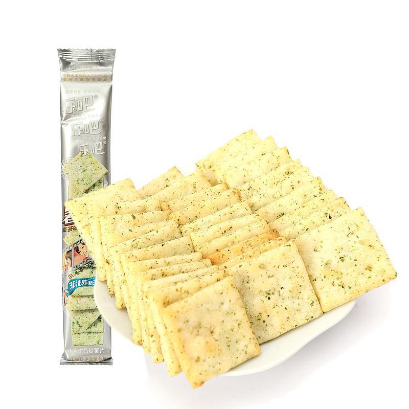乐吧非油炸海苔味薯片零食50g
