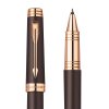 派克(PARKER)首席巧克力玫瑰金夹宝珠笔