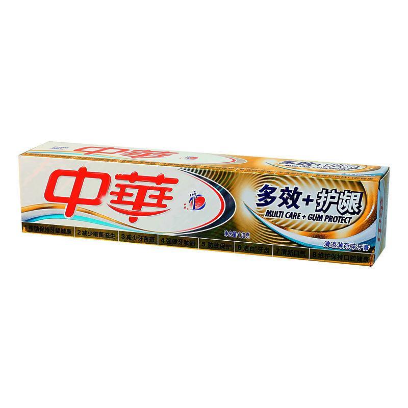 中华多效+护龈清凉薄荷味牙膏130g