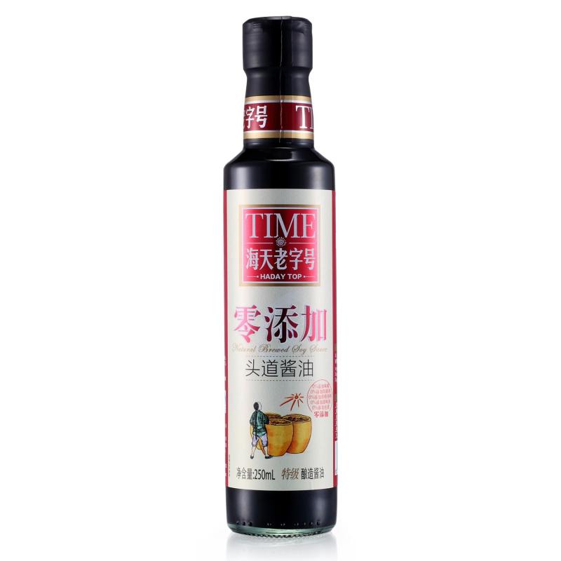 海天零添加头道酱油250ml