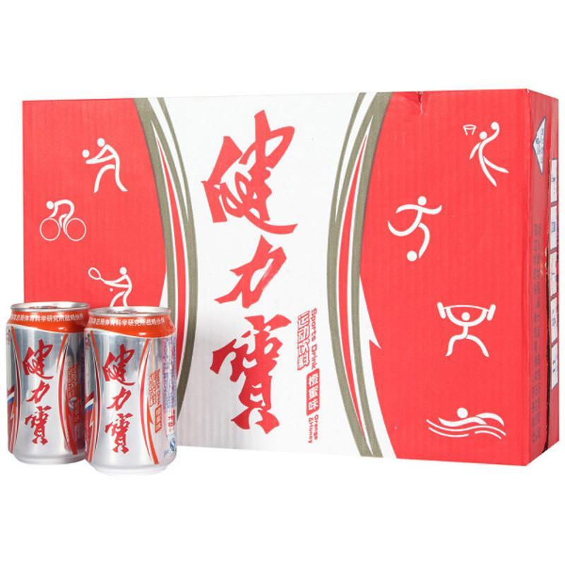 健力宝健力宝运动饮料橙蜜味330ml*24 整箱装 （新老包装 随机发货）