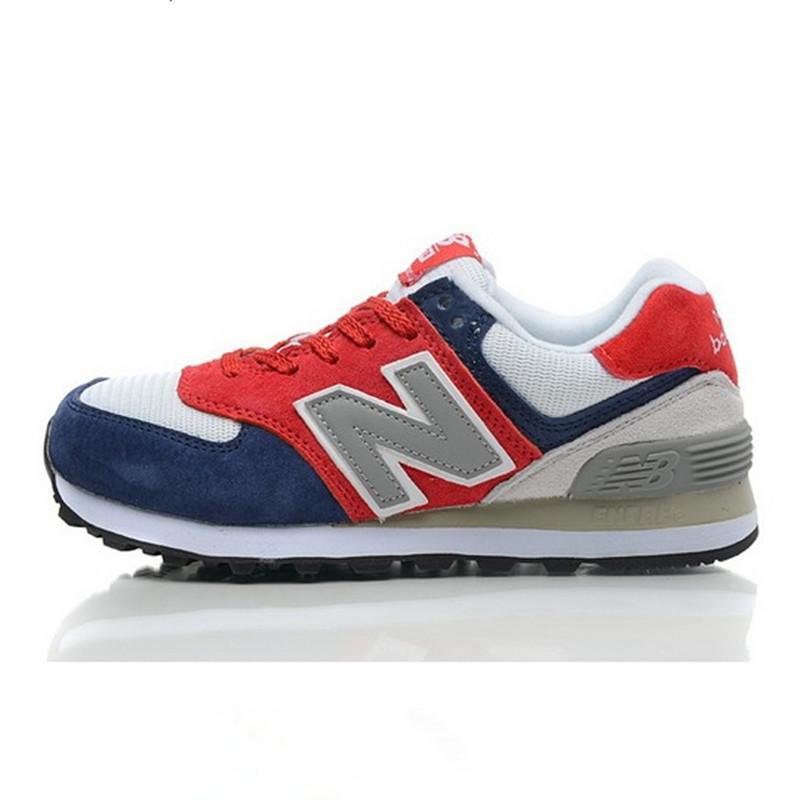 New Balance/新百伦 运动鞋 N字母跑步鞋透气鞋 复古潮女鞋 蓝红 36码