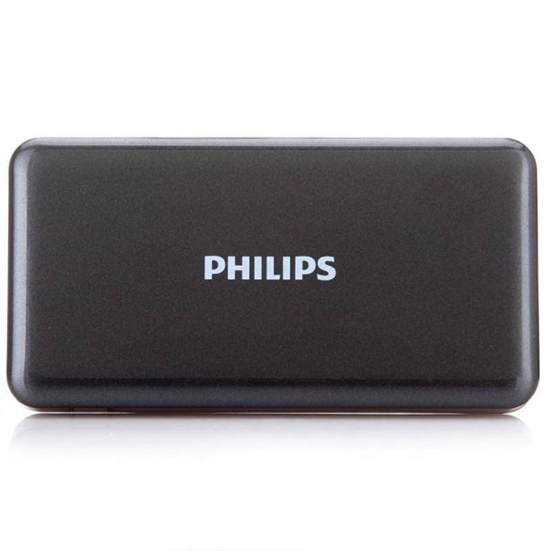 PHILIPS/飞利浦DLP6080聚合物电芯2.4A大输出8000毫安移动电源 黑色