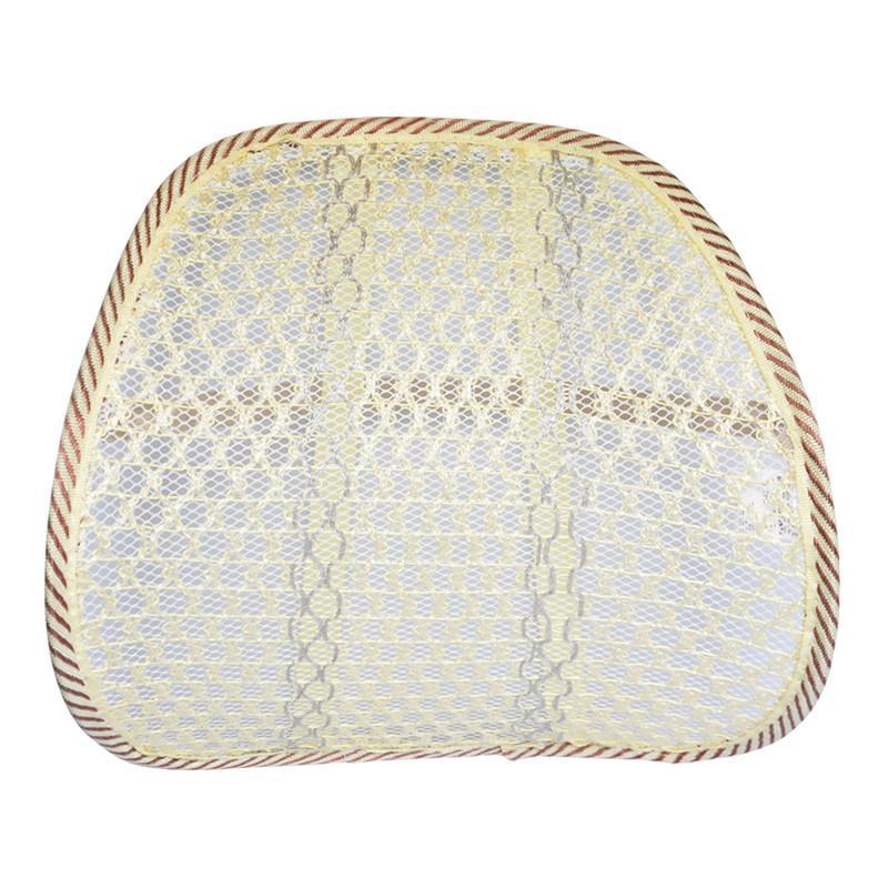 车仆(chief)车用冰丝腰靠垫 透气网纱腰垫 黄色