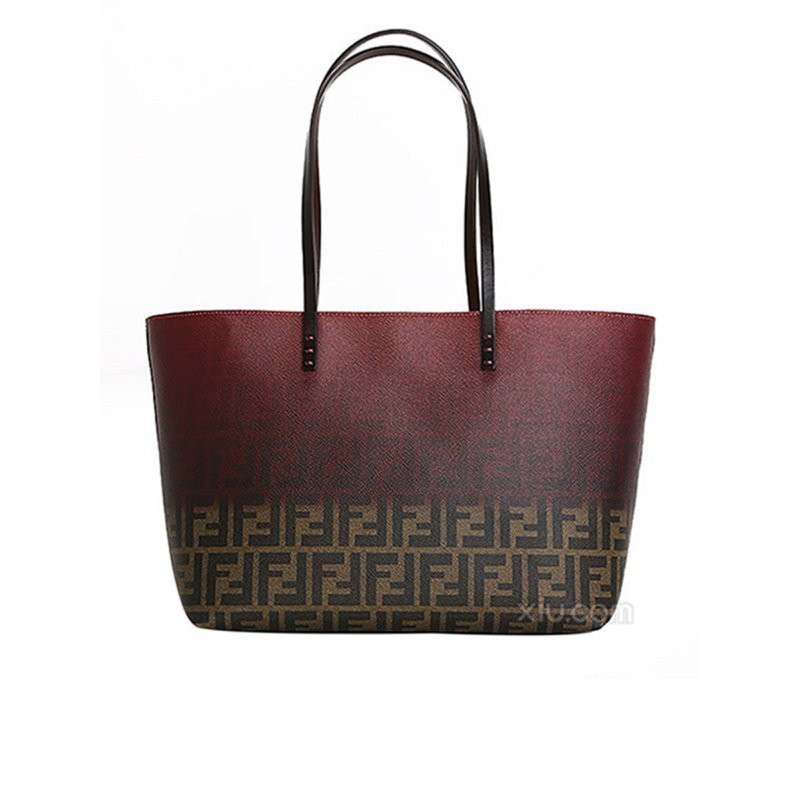 Fendi 芬迪 ROLL BAG系列 女士双F logo标志渐变手提包 8BH198 U9F F0N7Y