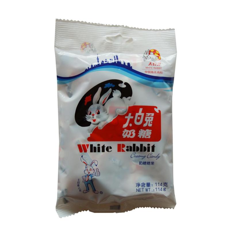 大白兔奶糖袋装114克(原味)纯正奶味经典畅销不衰上海特产