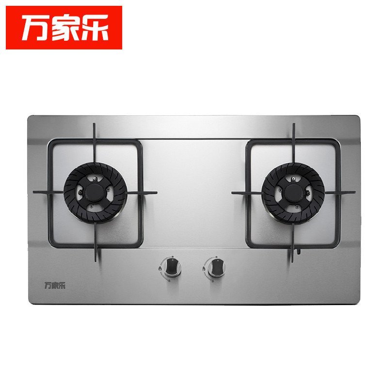 万家乐燃气灶 JZY-DQZ01 液化气灶具 嵌入式煤气灶 加厚不锈钢面板
