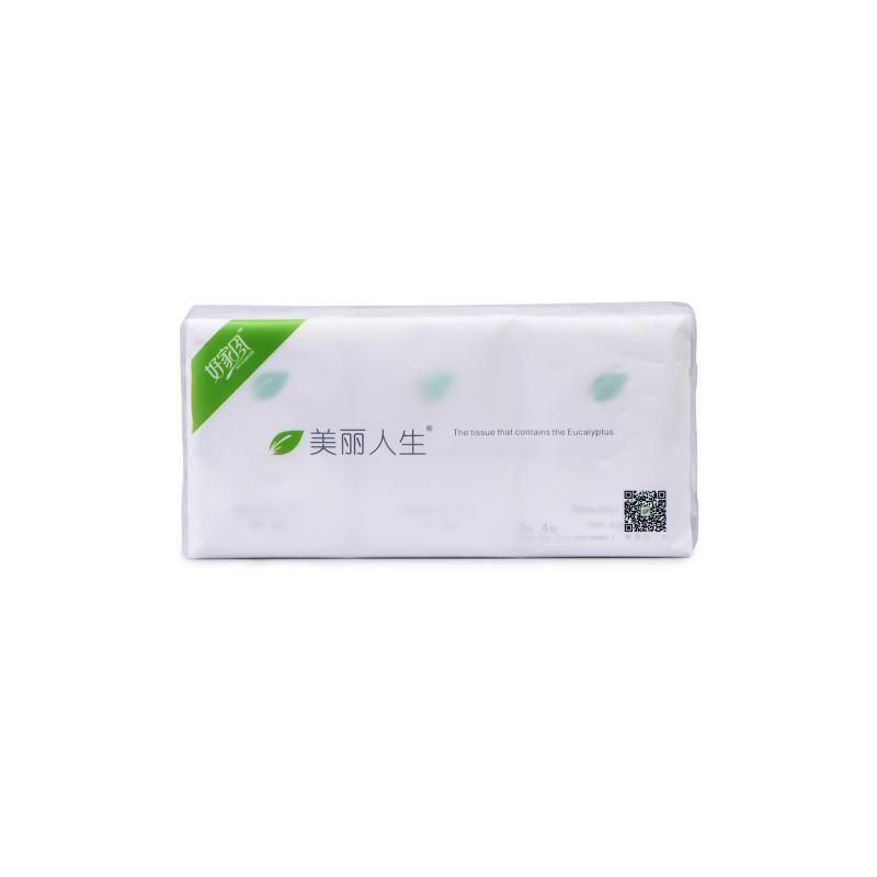 好家风 纸巾 美丽人生尤加利精油手帕纸4层7张3包装