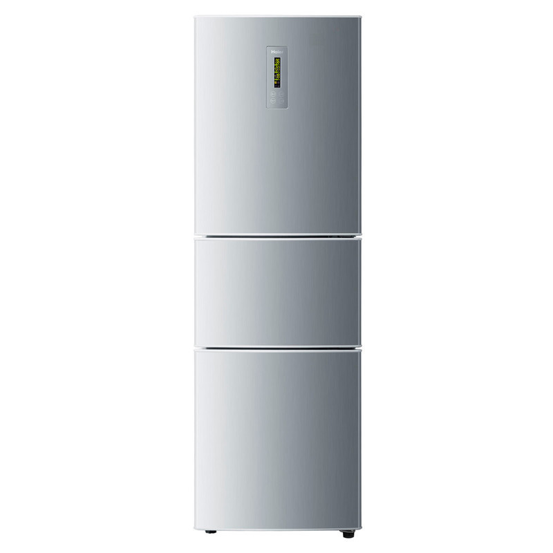 海尔（Haier）BCD-216SDN 216升 电脑三门冰箱（银色）