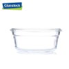 三光云彩(GLASSLOCK) 钢化玻璃耐热保鲜盒韩国进口圆形饭盒850ml密封防漏微烤两用便当盒