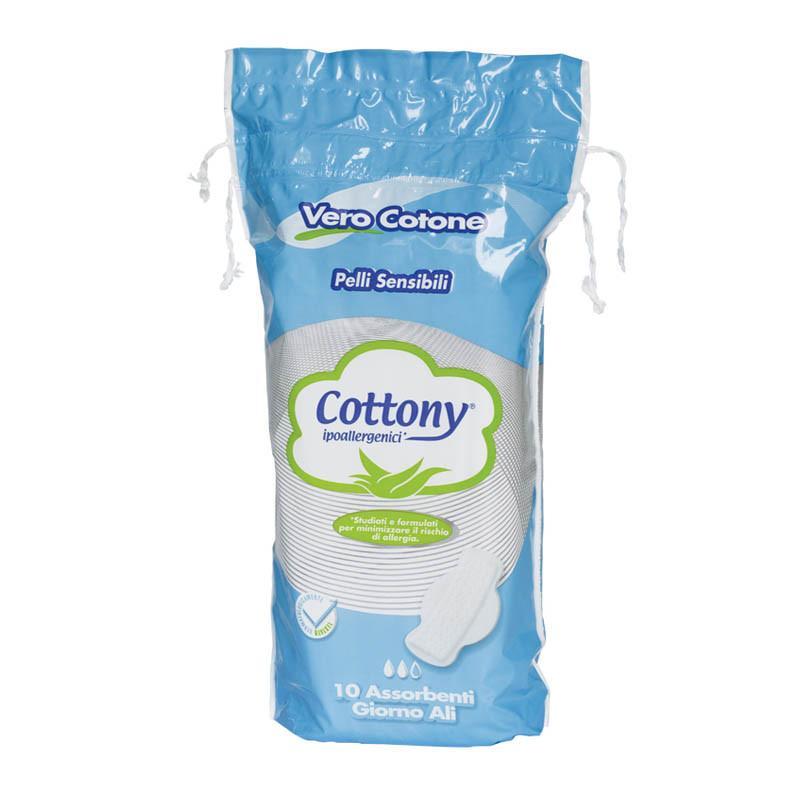 Cottony 特恩尼 棉柔护翼型卫生巾（量多型）240mm 10片 意大利进口 LC-COT07-GS