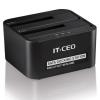 IT-CEO V12OTB USB3.0 2.5寸&3.5寸SATA硬盘底座带一键备份功能 黑色