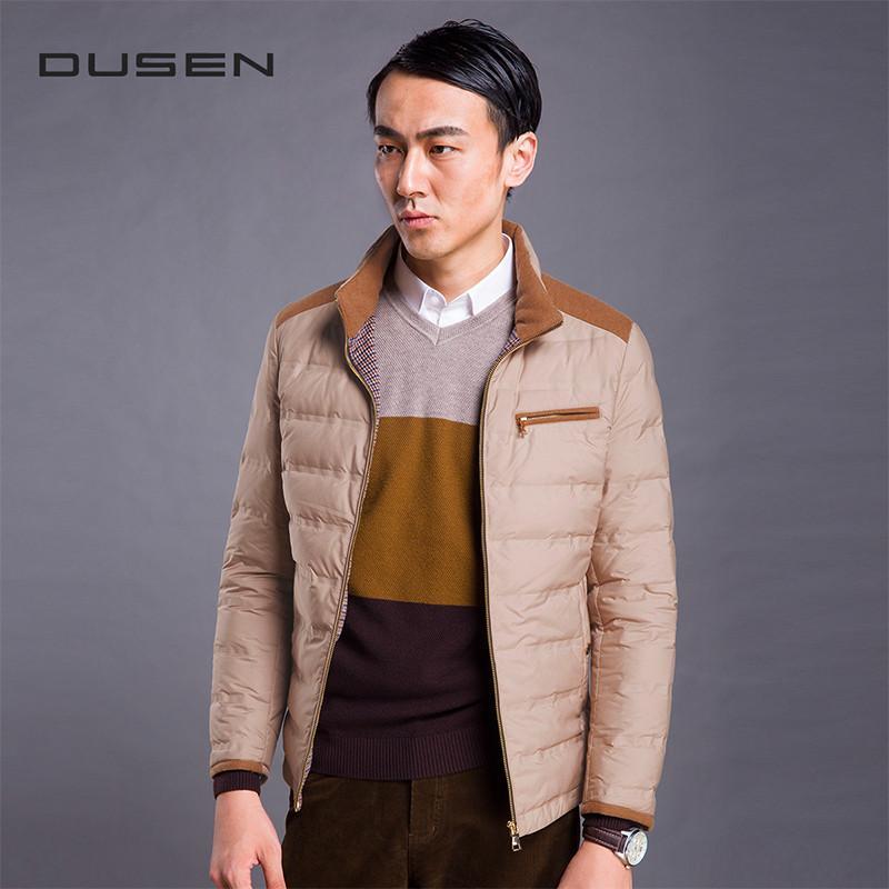 2014渡森冬季新款 男士修身轻薄羽绒服男装商务休闲男羽绒服7321