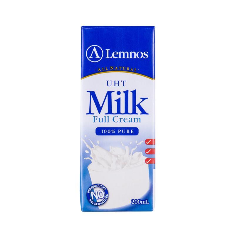 兰诺斯全脂纯牛奶200ml