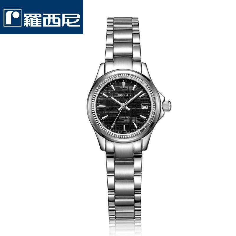 罗西尼(ROSSINI)手表 雅尊商务系列不锈钢石英女表SNR5394 黑色