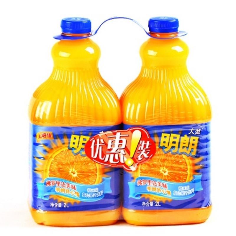 大湖明朗橙味饮料2L*2