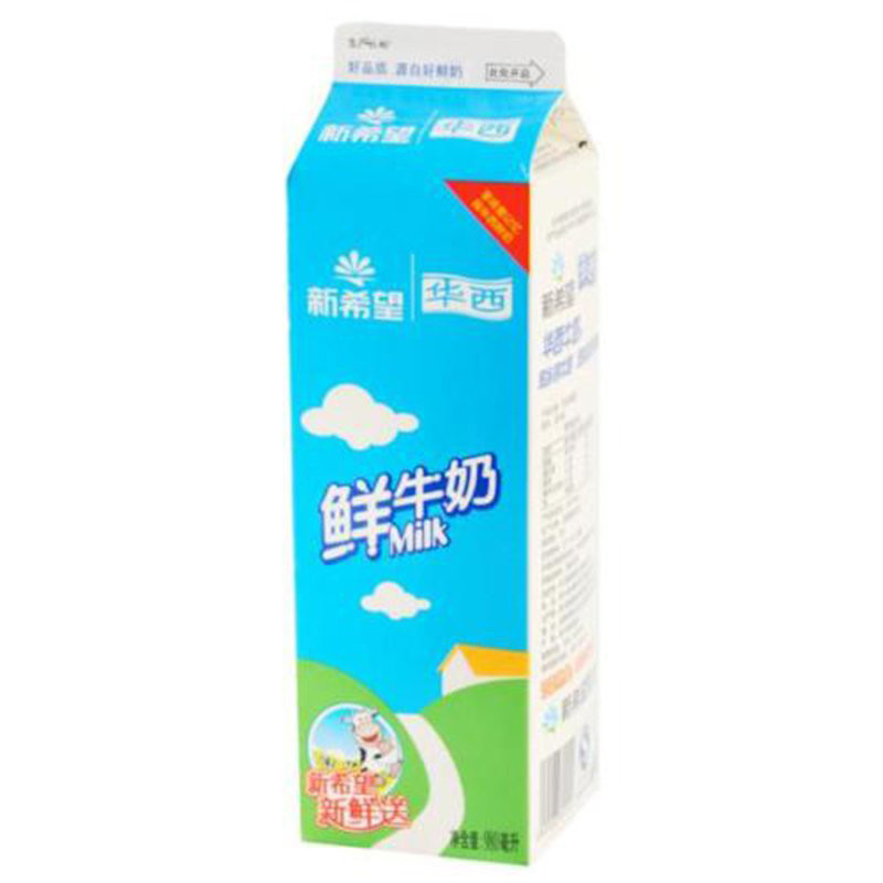 华西屋顶盒鲜牛乳牛奶980mL