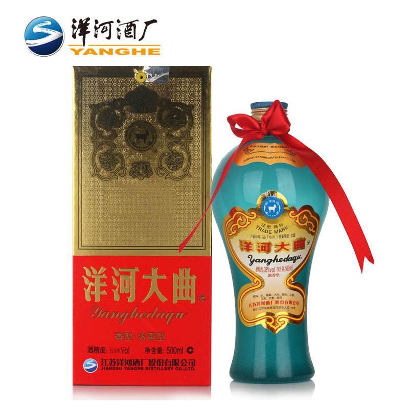 洋河 大曲55度500ml 单瓶装白酒 （新老包装随机发货）