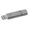 金士顿（Kingston）DTLPG3 32GB硬件加密金属U盘防水防震高速USB3.0优盘32G闪存盘商务办公用银色
