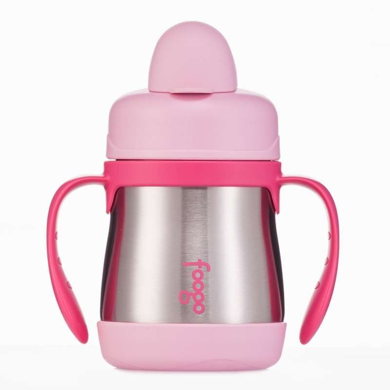 膳魔师THERMOS不锈钢保温杯宝宝学饮鸭嘴杯水杯带手柄防漏TYBS-203 200ml 适合年龄：5个月以上宝宝
