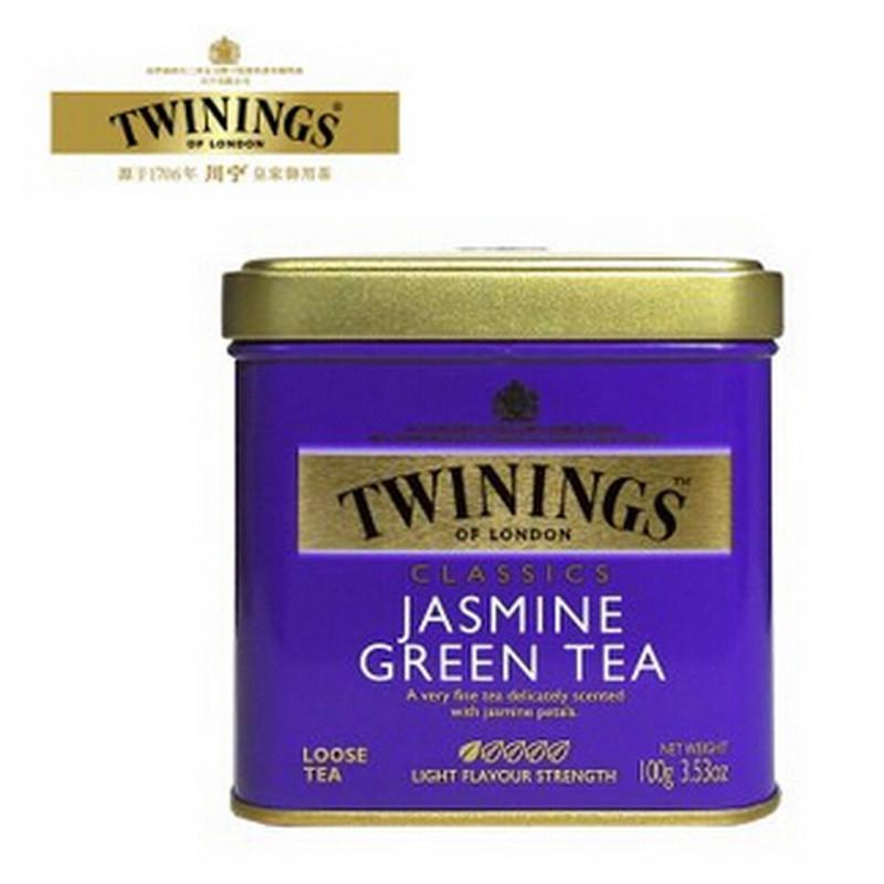川宁 茉莉花茶散茶100g 听装英国川宁(TWININGS) 茉莉花茶听装100g 波兰进口茶叶散茶