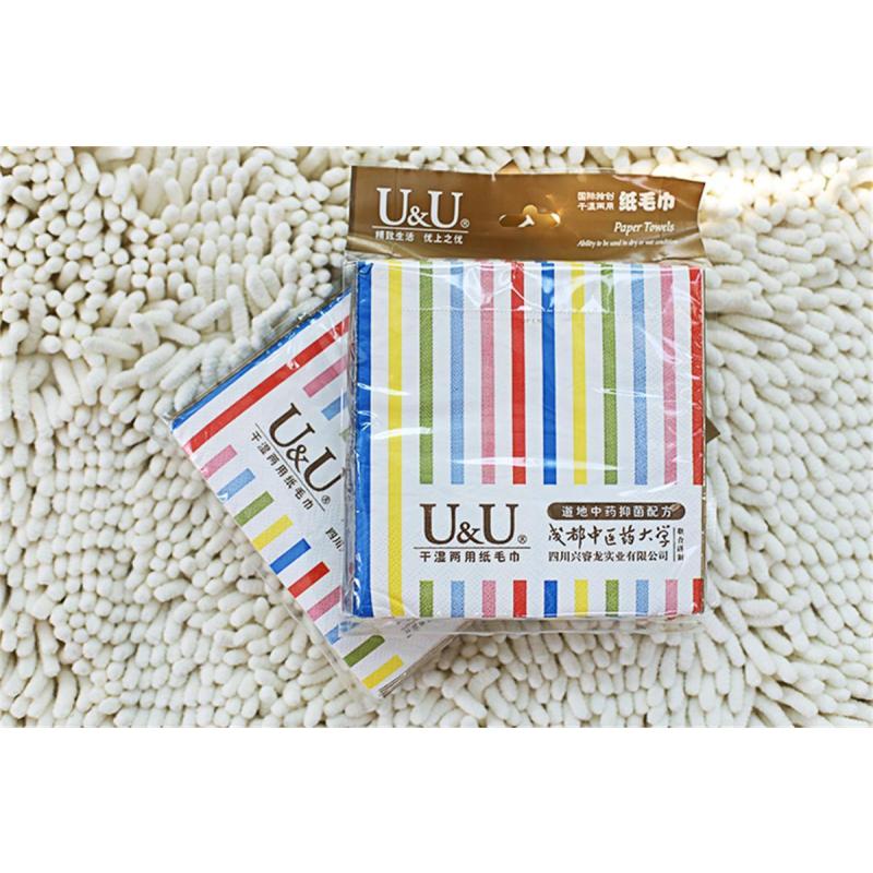 U&U干湿两用纸毛巾方巾4片装.