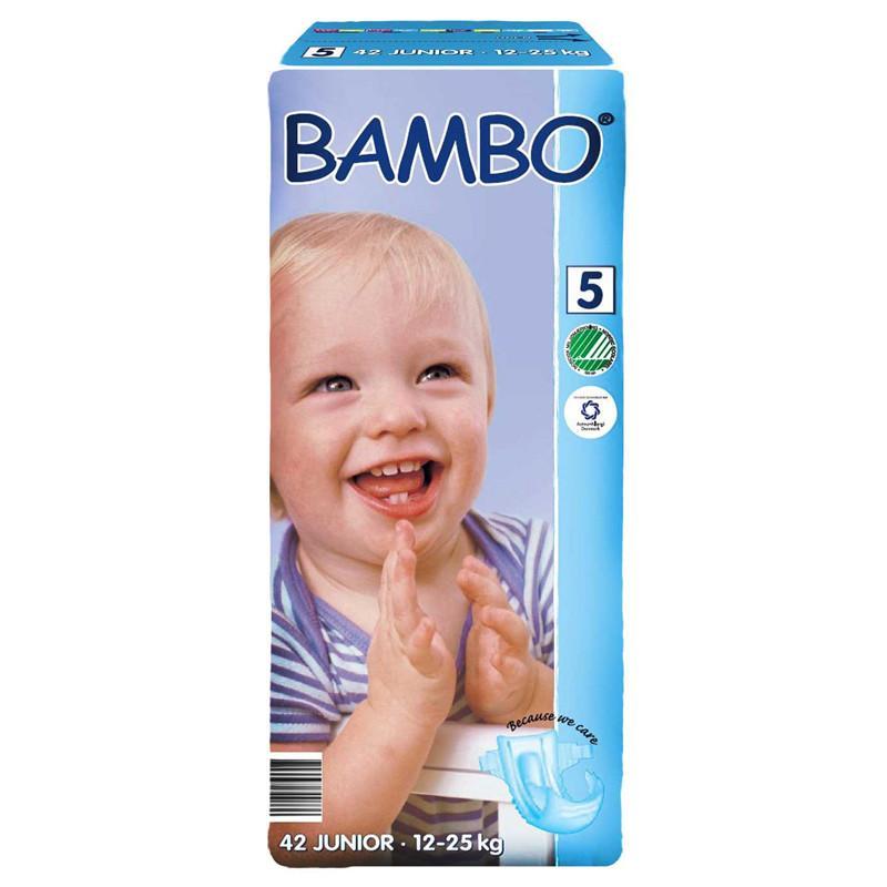 BAMBO 班博 绿色生态 婴儿纸尿裤5号 (12-25公斤) 42片(丹麦进口)