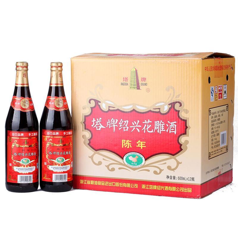 塔牌陈年绍兴花雕酒600ml *12瓶 绍兴黄酒