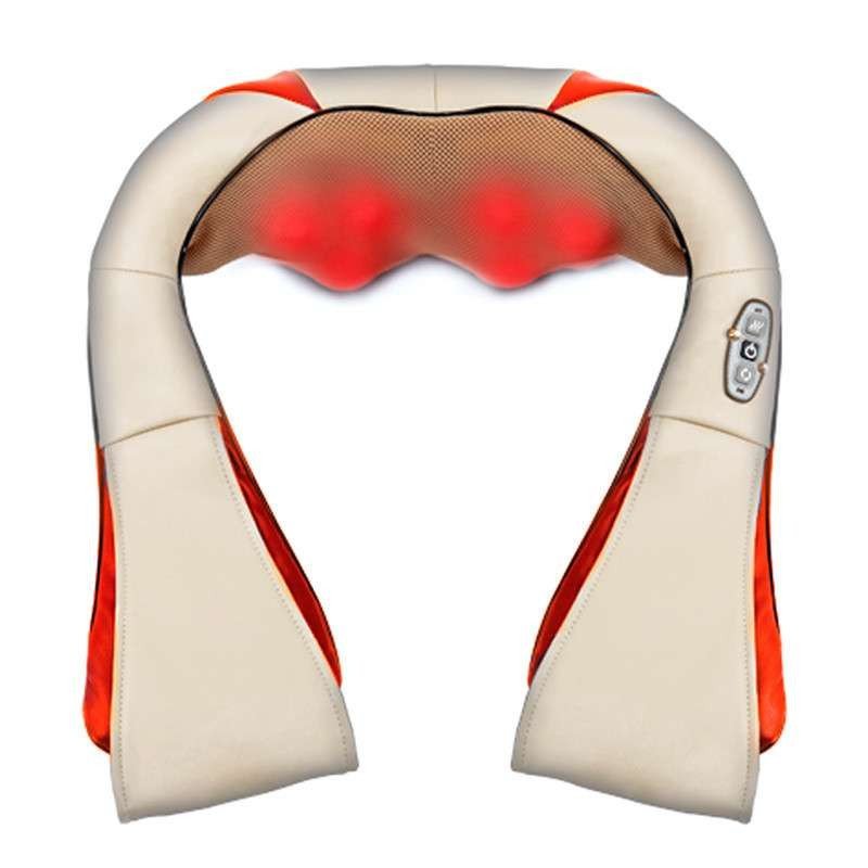 璐瑶(LUYAO) 颈肩按摩披肩 LY-803N米色 支持温热定时功能 肩颈捶打揉捏按摩 肩部 颈椎按摩器 揉捏颈部腰部