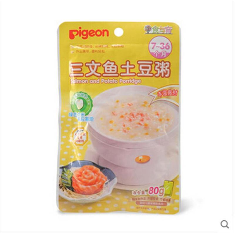 贝亲（Pigeon）婴儿辅食 三文鱼土豆粥（7-36个月适用）80g