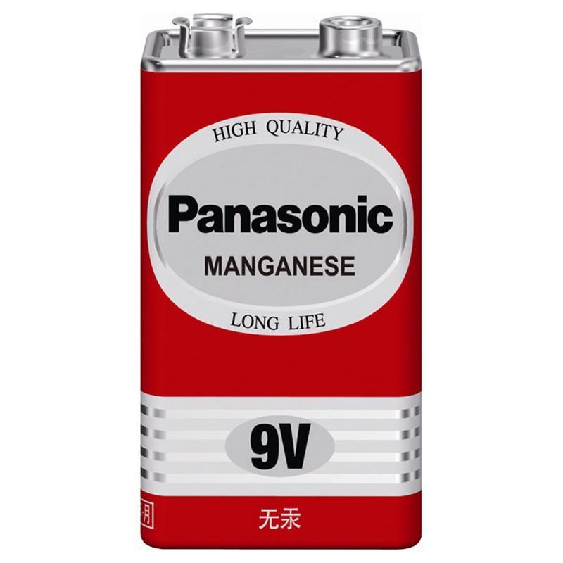 松下（Panasonic）正品9V碳性方形干电池4节实惠装适用于万用表遥控器话筒报警器玩具半导体收音机鼠标6F22ND