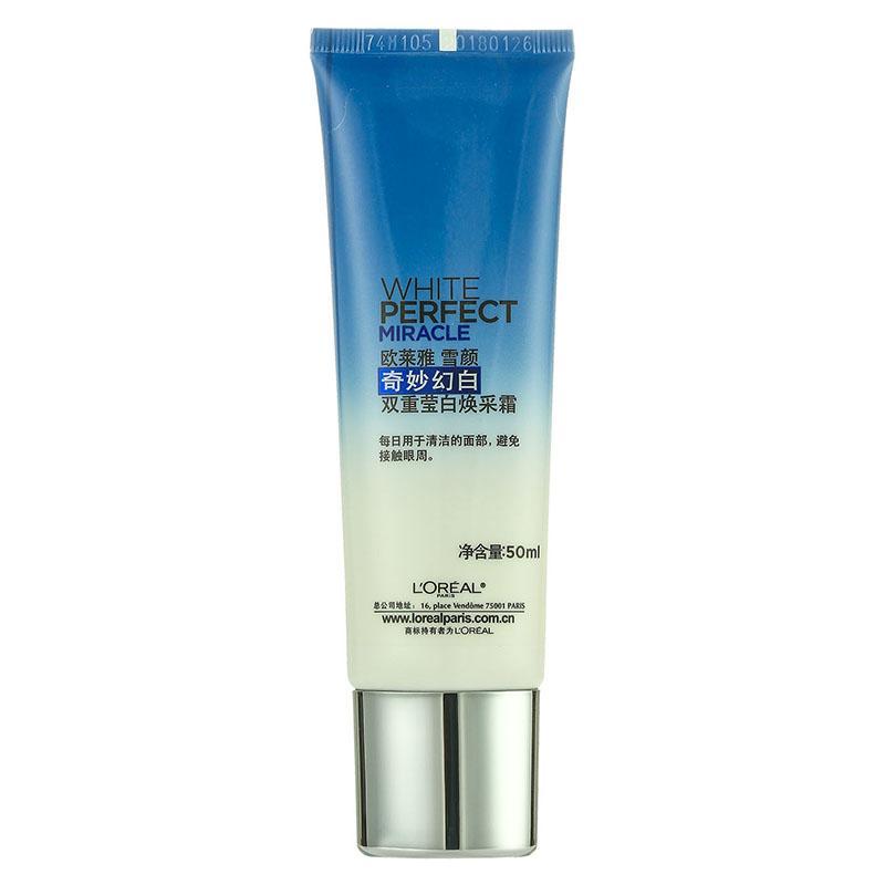 欧莱雅（LOREAL）雪颜奇妙幻白双重莹白焕采霜50ml