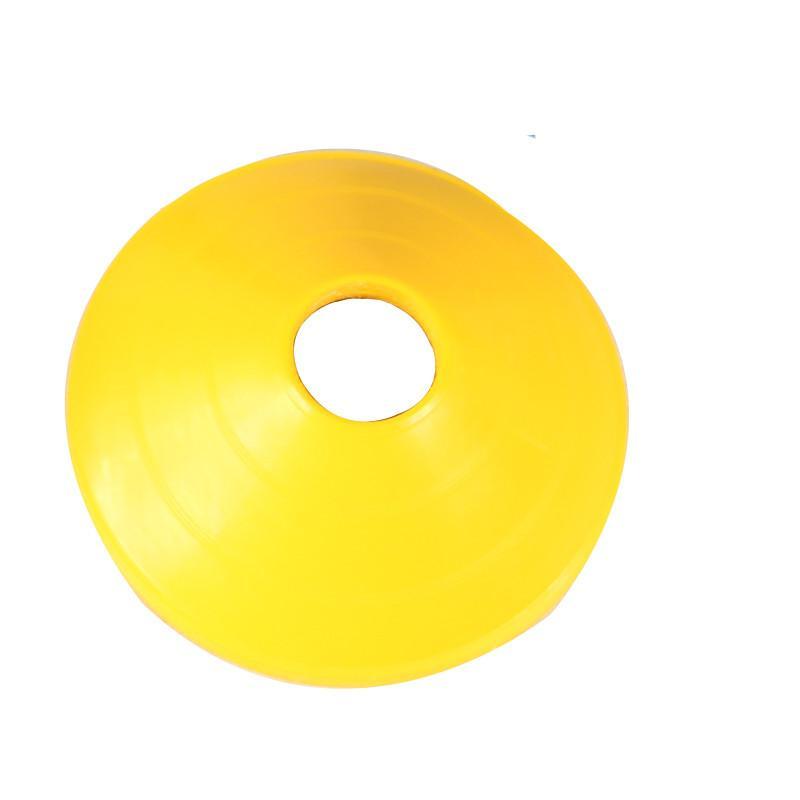 骐骏 足球标志碟 碟标 障碍物标志盘标志物路标足球训练用品装备加厚型 黄色