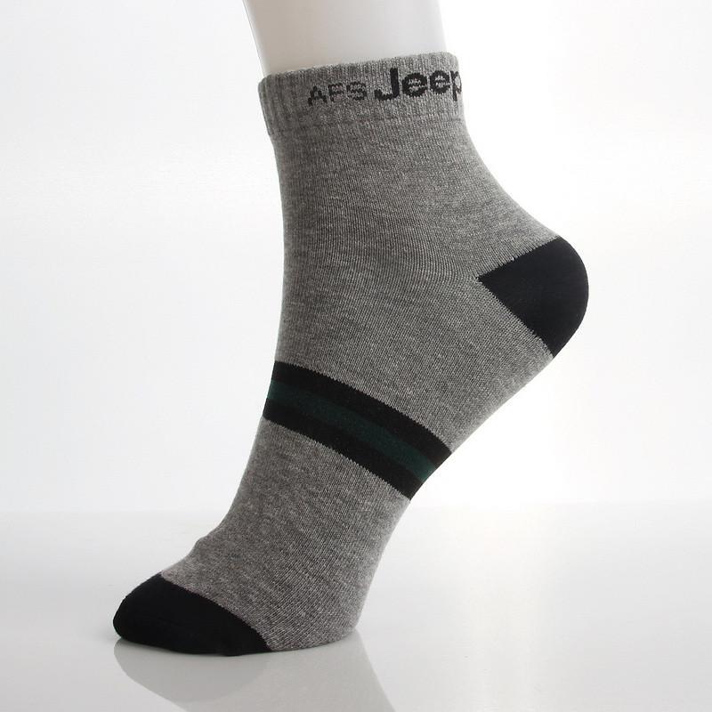 男士四季穿棉袜 战地吉普afs jeep男袜 船袜 休闲舒适袜子 (3双起订)
