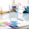 Luminarc法国弓箭(ARC)乐美雅 凝彩冰蓝色水杯茶杯酒杯啤酒杯玻璃杯330ML(六只装)H5803不保温