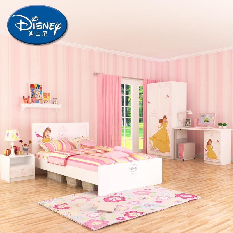 迪士尼 儿童套房 儿童家具套房组合女 儿童房成套家具 米妮 公主 米奇 公主许愿屋