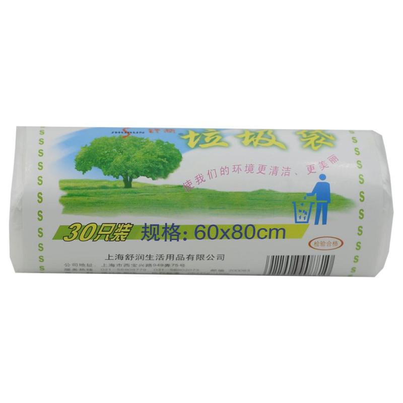 舒润点断式垃圾袋60cm*80cm 30只装