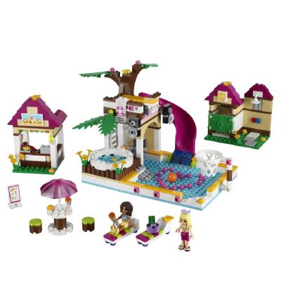乐高lego 心湖城泳池 friends sets-41008 女孩拼装玩具积木