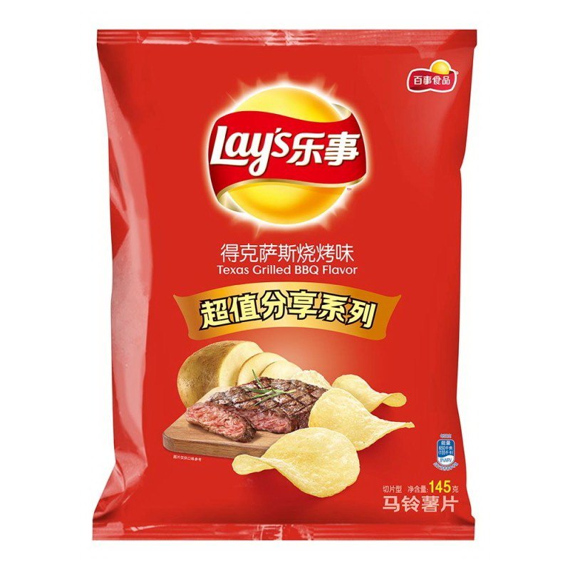 乐事得克萨斯烧烤味145g