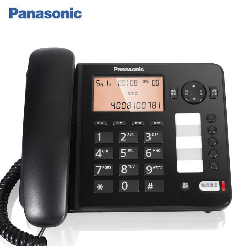 松下(Panasonic) 电话机 KX-TS398CN 办公 家用 固定电话座机 来电报号 黑色