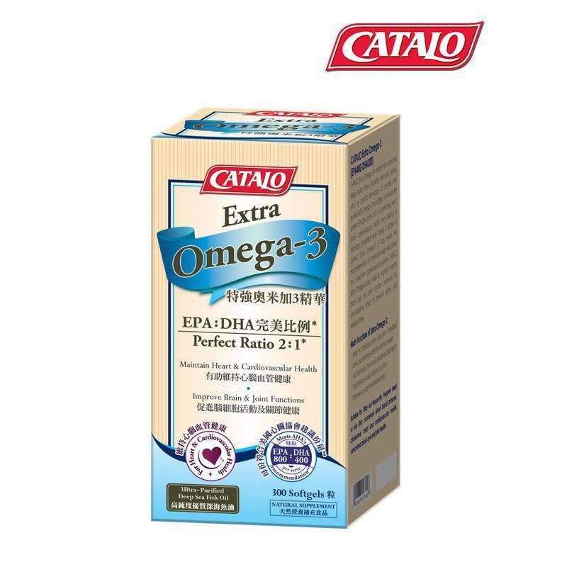 CATALO美国家得路特强奥米加3深海鱼油omega3欧米伽3软胶囊300粒