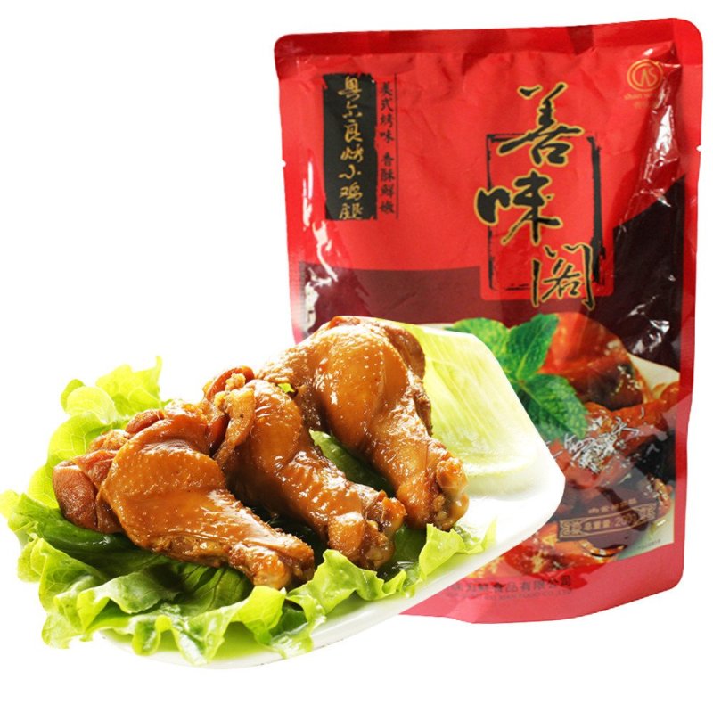 【善味阁】奥尔良烤鸡腿200g*1袋 休闲零食烧烤味鸡翅根熟食 真空独立小包
