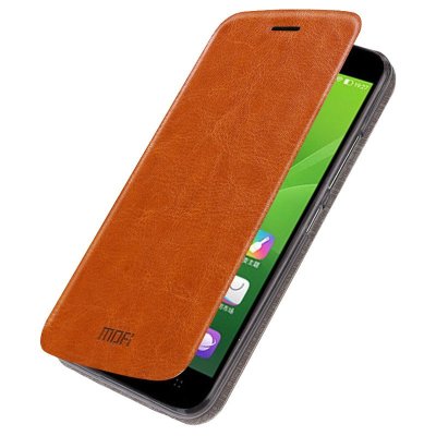 么么哒3s/tcl m3g手机皮套翻盖保护套防摔壳支架手机壳 新睿-棕色