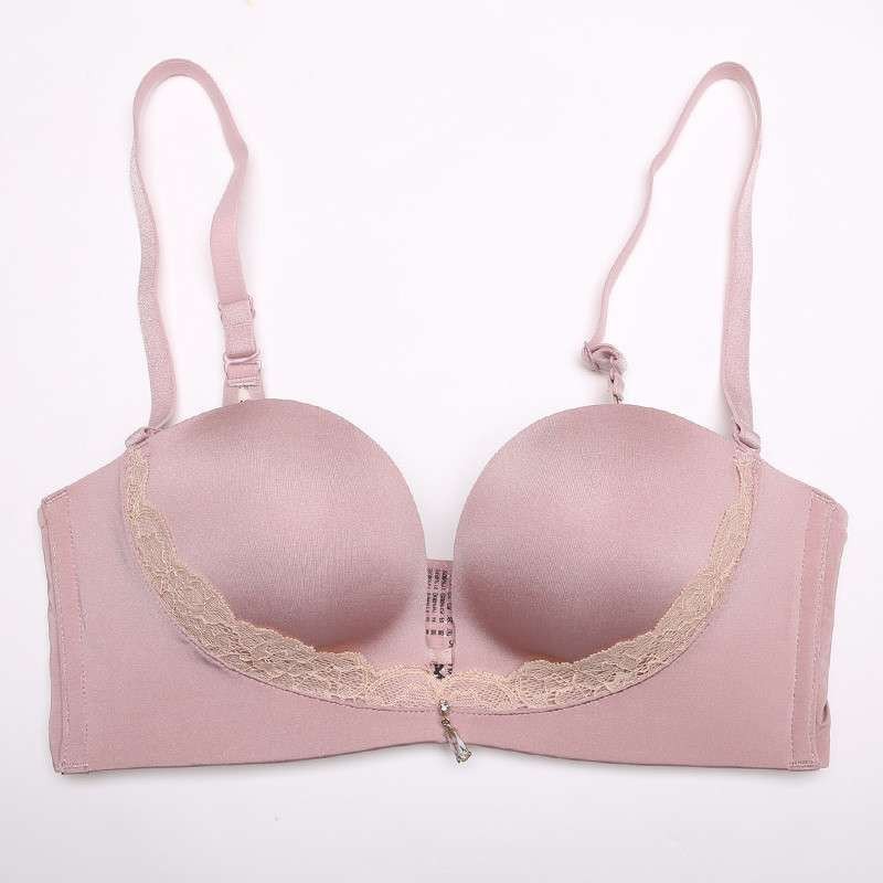 miiow/猫人内衣女性感蕾丝文胸1/2罩模杯款 女士大胸舒适文胸正品