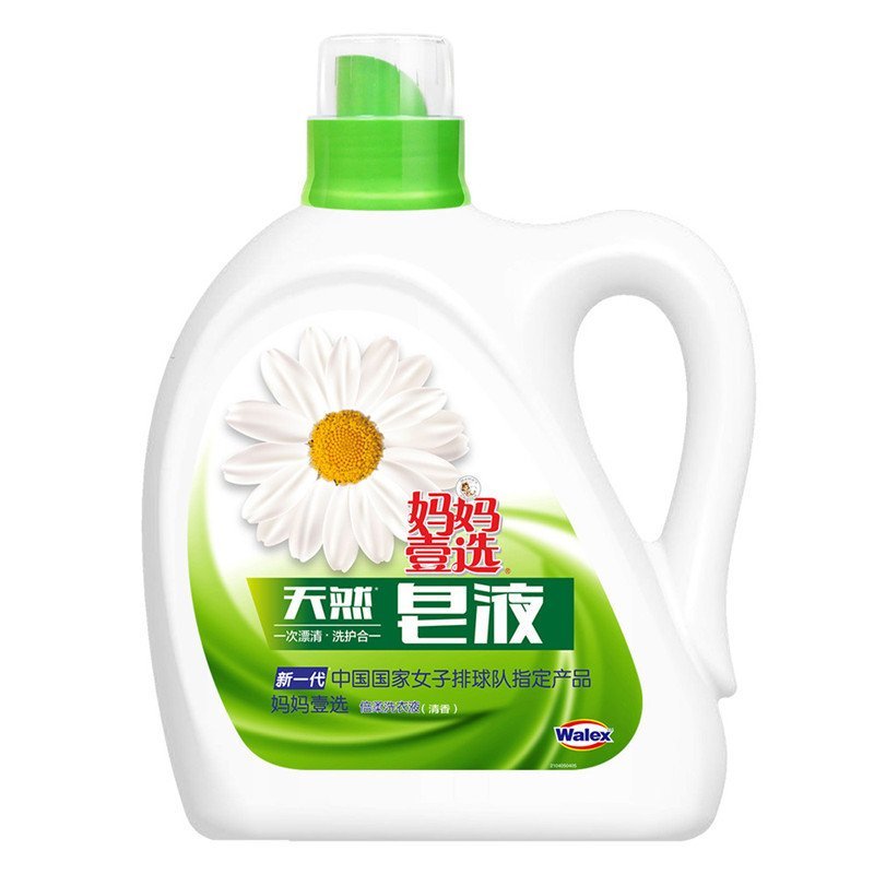 妈妈壹选天然洗衣皂液（倍柔）2kg 威露士出品