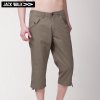 JACKWALK X0122012 军绿 短裤全棉裤口抽绳七分休闲短裤
